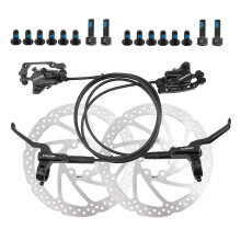MTB fiets hydraulische schijfremset voor en achter, schijfrempaar.