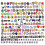 100 Stück Schuhanhänger für Crocs Bubble Slides Sandalen Clogs 1