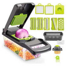 15 in 1 Vegetable Chopper and Slicer with 10 Blades