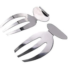utensilios para ensalada, de acero inoxidable, para servir ensalada y pasta.