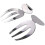 2 Salad Hands, Stainless Steel Salad Servers, Kitchen Helper Pasta Servers 1