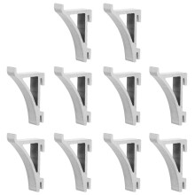 10 clip per ripiani del frigorifero, supporto per congelatore, 4,00 x 2,50 x 0,90 cm