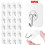 Heavy Duty Transparent Self Adhesive Metal Wall Hooks20 Pcs 1