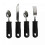 4 Pieces Ergonomic Cutlery Set for Adaptive Eating 1