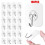 Heavy Duty Transparent Self Adhesive Metal Wall Hooks100 Pcs 1