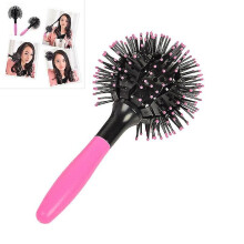 Japan 3d Bomb Curl Hair Brush Ball Styling Spherical Massage Comb Detangling Heat