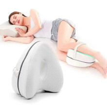 Memory Foam Knee Pillow for Side Sleepers Hip Back Pain Relief