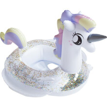 Baby Pool Float Unicorn Toddlers Floaties Infant Inflatable Swimming Ring With Handles For Kids Aged 1-6 YearsPony