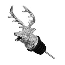 Aeratore Versatore Beccuccio Versatore per Bottiglia Versatore per Alcol Acciaio Inossidabile Testa di Cervo Versatore per Vino Cervo