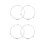 4pcs Turntable Ring, Rotating Ring Roller - For Plate Covers 1