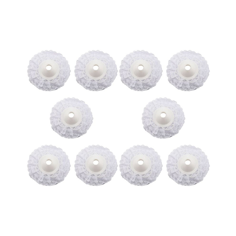 60Pcs Lace Bouquet Collar, Lace Collar Diy Bouquet Holder Wedding Bridal Bouquet Collar White Lace Decoration 6034095521212