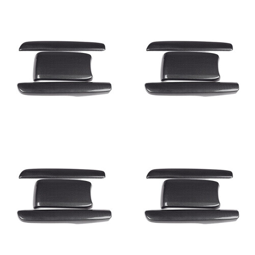 12X Armrest Box Covers Carbon Fiber Car Central Armrest Decorative Modification for   10Th 2016-2019