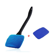 Brosse de nettoyage de pare-brise en microfibre, bleu foncé
