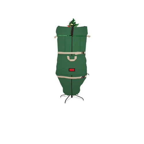 Upright Christmas Tree Storage Cover - Tear Resistant and Adjustable