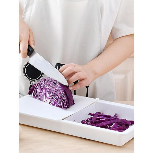 Sink Drain Cutting Board Three-in-one Folding Kitchen PP Multifunctional