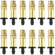 Adjustable Copper Spray Drippers Garden Irrigation Watering System 12pcs Set