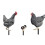 Waterproof Acrylic Chicken Shape Garden Decorative SignA 1