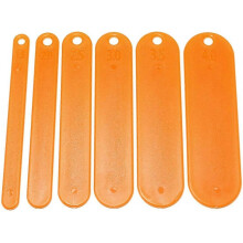 Kit de 6 navettes pour filets de pêche, outils de réparation pour la fabrication de filets en plastique, 6 tailles