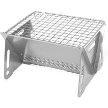 Kannettava mini-retkigrilli, ruostumattomasta teräksestä valmistettu grilli ulkopiknikille