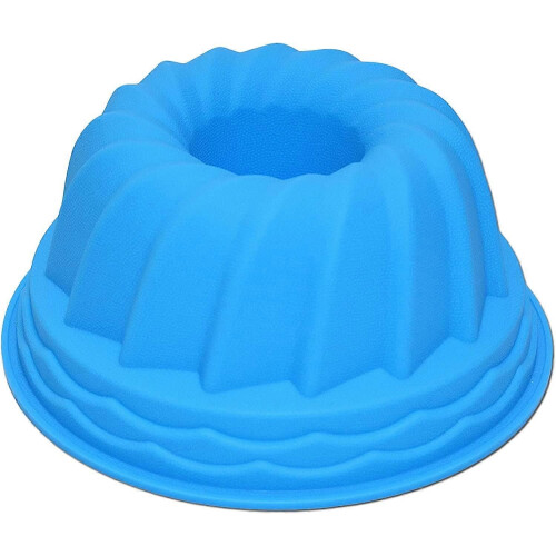 7-Inch Silicone Cake Mold, Matte Surface, Reusable, Random Color