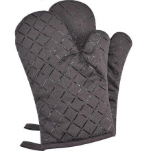 High Temperature Resistant Silicone Gloves, Double Sided Non-Slip, Grey