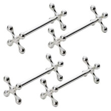4-teiliges Set aus Zinklegierung: Essstäbchenablage, Löffelständer, Gabelhalter, Messerhalter, Metallständer für Bastelarbeiten, Tischdekoration