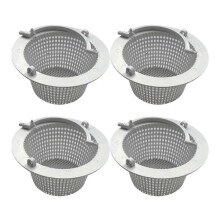 Universal Plastic Replacement Skimmer Basket 4 Pack for Aboveground Swimming Pool