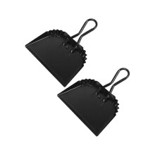 Confezione da 2 palette in metallo nero per uso interno ed esterno.