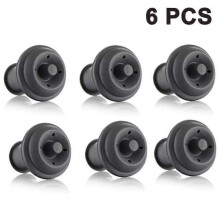 6-Piece Vacuum Stoppers Set for Wine Preservation