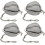 4 Pieces Stainless Steel Tea Strainers, Reusable Tea Balls 1