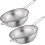 2 Pcs Stainless Steel Colander with Handle 1
