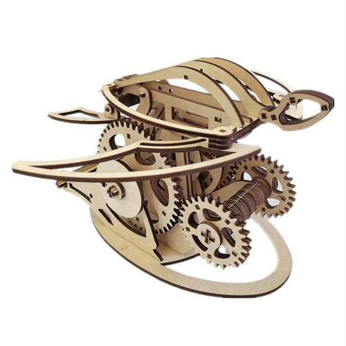 Ensemble de sculptures cinétiques en bois représentant un colibri - Modèles d'animaux à assembler de haute difficulté