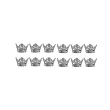 12Pcs Crown Rhinestone Napkin Rings, Exquisite Holders Set for Easter, Party, Wedding Dinner