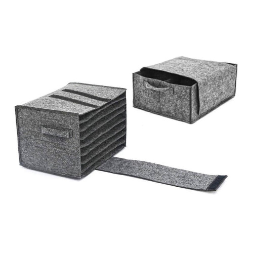 Set of 2 Felt Plate Holders for Camping