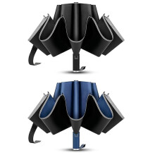 Unbreakable 10 RIBS Travel Umbrella, Windproof & Automatic Foldable for Rain & Sun