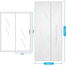 Door Seal for Mobile Air Conditioners, 90 * 210 cm Air Conditioner Window Door Weatherstrip Caulk Kit, Easy to Install No Drilling Required for All Do