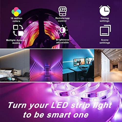 Dc5-24v Bluetooth Led Controller+24 Keys Remote Control App Control And Music Sync Rgb Ir Rf For 50 1