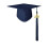 Multi Functional Graduation Hat for-Navy blue Children model 1