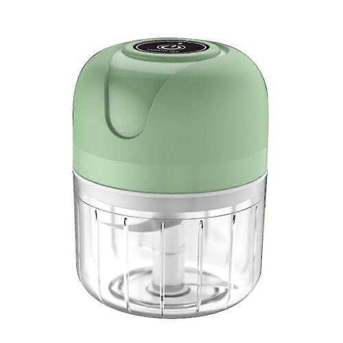 Elektrische mini-knoflookhakmachine, mini-voedselhakker - groen 1