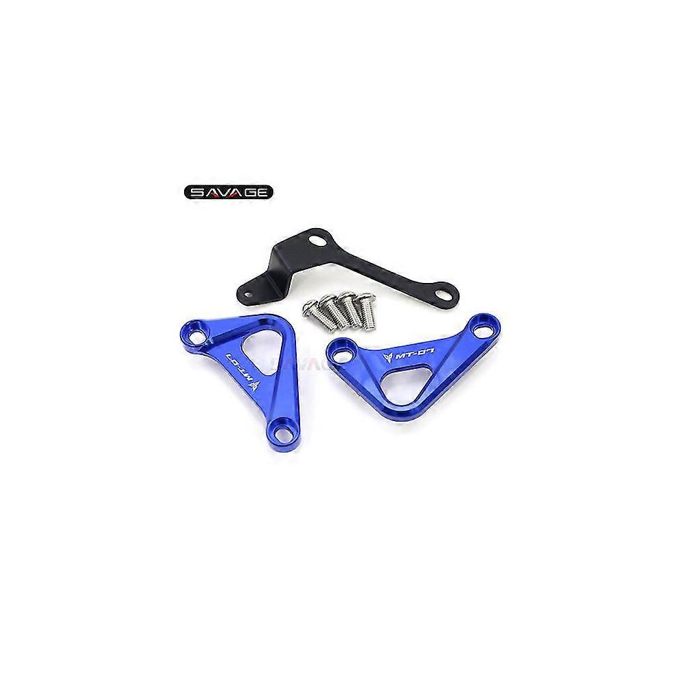 (Blue) Yamaha Mt-07 Fz-07 Passenger Rear Footrest Pegs For 2014-2022 Models Blue 7624176596681