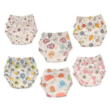 (style 3, 100 size) 6 Pack Cotton Potty Training Underwear for Toddlers, Reusable Waterproof & Breathable, Boys & Girls