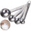Messlöffel-Set aus Edelstahl mit skaliertem Messbecher, Silber 3