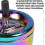 Rotating Ashtray in Rainbow Design, Multicolour, Diameter: 9cm 4
