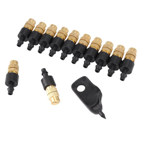 120 Set Copper Adjustable Spray Nozzle Spray Atomization Copper Capillary Effect Take 47 Adjustable Irrigation Drippers 2