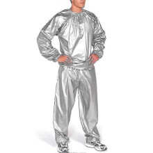 (Gray, XL) Sweat Suit For Sauna Gym Training Weight Loss