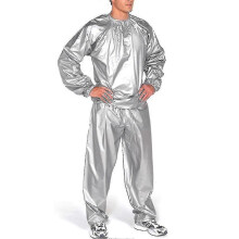 (Gray, 4XL) Sweat Suit For Sauna Gym Training Weight Loss
