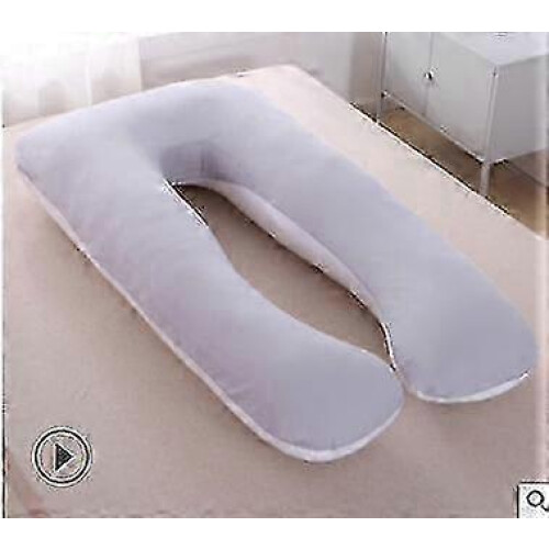 (Gray, 1pc) Pregnancy Pillow U Shape - Full Body Support for Better Sleep