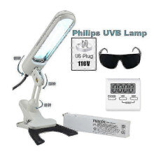 (110V US PLUG) UVB 311nm Phototherapy Lamp for Skin Treatment - Vitiligo, Psoriasis & Eczema Care (110V/12V)