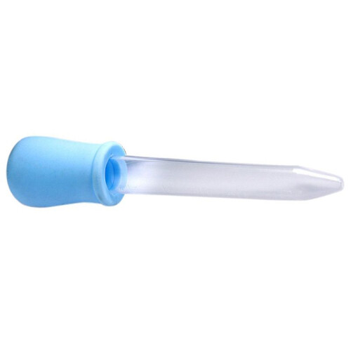 4X 5 Ml Pipetta Contagocce In Plastica Trasparente Blu Liquido Medicina per Bambini 1