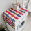 Dustproof Cotton Refrigerator Cover Decoration Top with Side Storage Bag 4